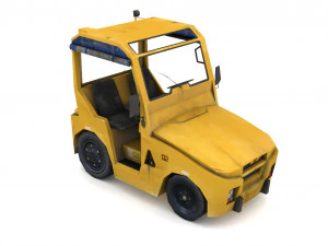 TLD JST-25 Baggage Tractor 3D Model