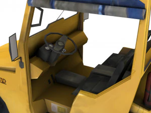 TLD JST-25 Baggage Tractor 3D Model