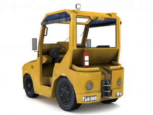 TLD JST-25 Baggage Tractor 3D Model