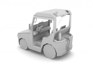 TLD JST-25 Baggage Tractor 3D Model