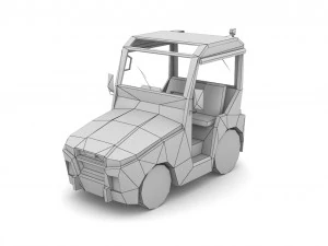 TLD JST-25 Baggage Tractor 3D Model