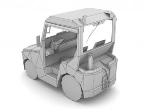 TLD JST-25 Baggage Tractor 3D Model