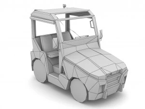 TLD JST-25 Baggage Tractor 3D Model