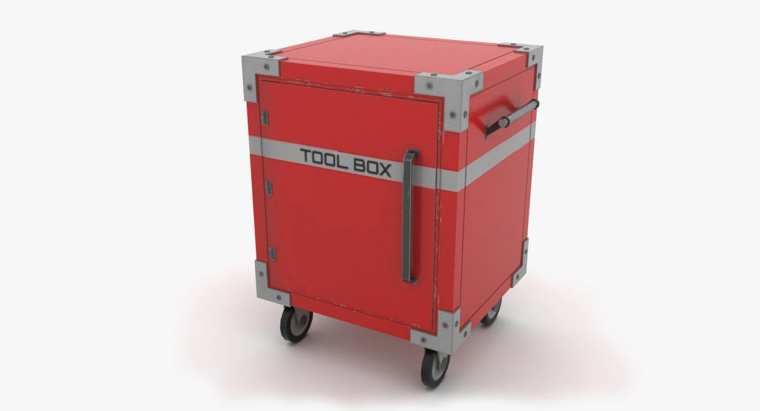 Tool box 3D Model .c4d .max .obj .3ds .fbx .stl .blend