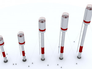 Water towers 3D-Modell