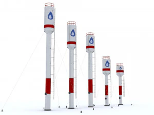 Water towers 3D Model