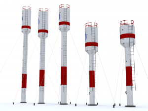 Water towers 3D-Modell