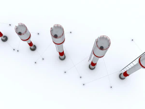 Water towers 3D Model