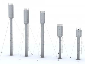 Water towers 3D Model