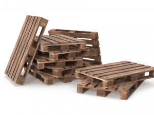 Wooden Pallets Modèle 3D