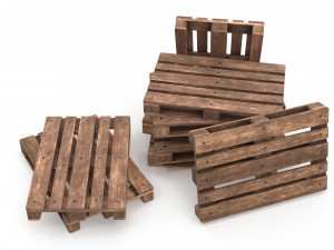 Wooden Pallets Modèle 3D