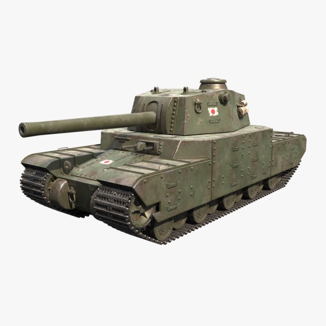 Type 2605 Super Heavy Tank 3D Model .c4d .max .obj .3ds .fbx .stl .blend
