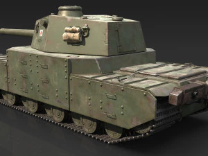 Type 2605 Super Heavy Tank 3D Model