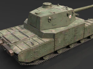 Type 2605 Super Heavy Tank 3D Model