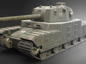 Type 2605 Super Heavy Tank 3D Model