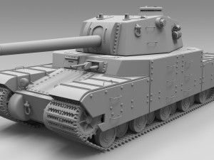 Type 2605 Super Heavy Tank 3D Model