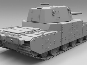 Type 2605 Super Heavy Tank 3D Model