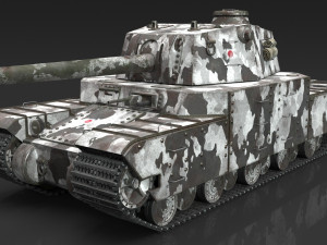 Type 2605 Super Heavy Tank Camouflages set 3D Model