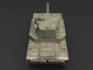Type 2605 Super Heavy Tank Camouflages set 3D Model