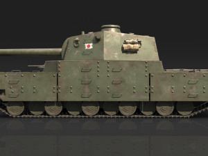 Type 2605 Super Heavy Tank Camouflages set 3D Model