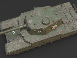 Type 2605 Super Heavy Tank Camouflages set 3D Model