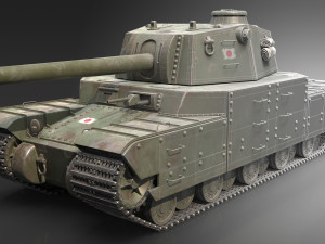 Type 2605 Super Heavy Tank Camouflages set 3D Model
