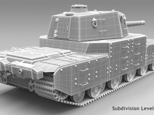 Type 2605 Super Heavy Tank Camouflages set 3D Model