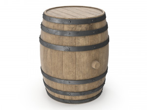 Wooden barrels set 3D Modell