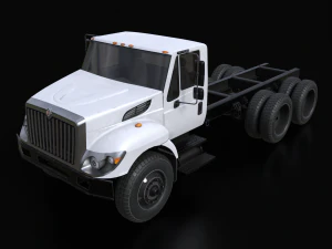 Chasis International Workstar 7400 Blanco Modelo 3D
