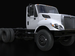 International Workstar 7400 Chassis White 3D Model