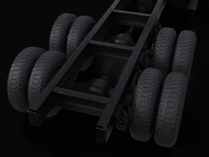 International Workstar 7400 Chassis White 3D Model