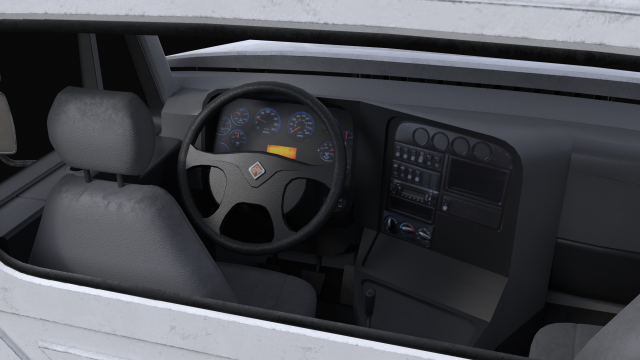 International Workstar 7400 Chassis White 3D Модель In Грузовик.