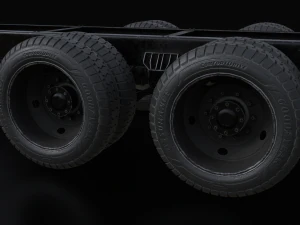International Workstar 7400 Chassis White 3D Model