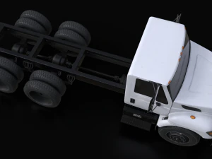 International Workstar 7400 Chassis White 3D Model