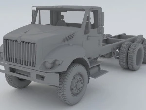International Workstar 7400 Chassis White 3D Model