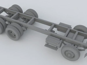 International Workstar 7400 Chassis White 3D Model