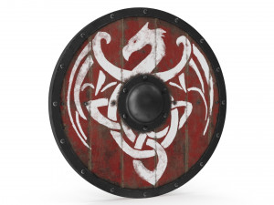 Wooden Viking Shields Modelo 3D