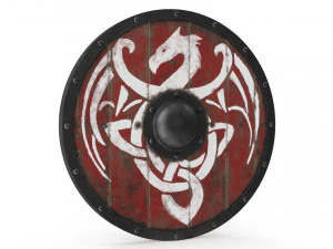 Wooden Viking Shields 3D Model