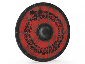 Wooden Viking Shields 3D Model
