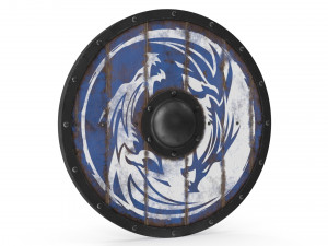 Wooden Viking Shields Modelo 3D