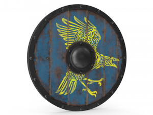 Wooden Viking Shields Modelo 3D