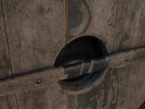 Wooden Viking Shields 3D Model