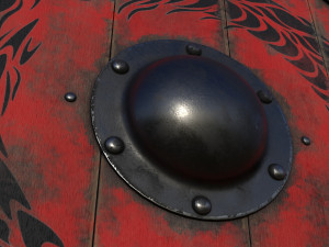 Wooden Viking Shields Modelo 3D