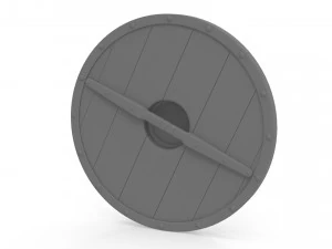 Wooden Viking Shields 3D Model