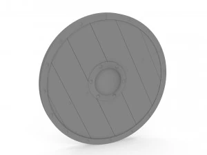 Wooden Viking Shields 3D Model