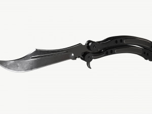 Butterfly Knifes Set 3D 模型