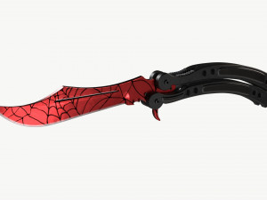 Butterfly Knifes Set 3D 模型