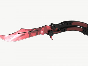 Butterfly Knifes Set 3D 模型