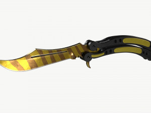 Butterfly Knifes Set 3D 模型
