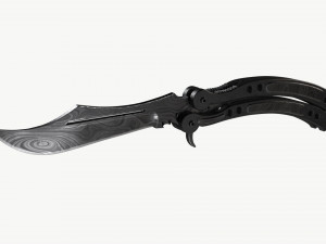 Butterfly Knifes Set 3D 模型